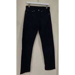 Replay Jeans 909 Regular Black Shiny Straight Fit Size 31x30